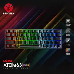 Mechanical Keyboard Fantech MK859 Gaming Computer Optical Switch RGB Backlit