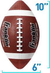 Franklin Sports Junior Football - Grip-Rite 100
