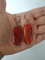 Vintage jewelry earrings for women exquisite jewelry for made of natural agate