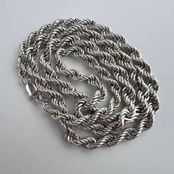 Massive Vintage Sterling Silver 925 Men's Jewelry Chain Necklace Marked 29.6 gr