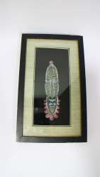 Vintage-African-Mask-Carved-Art-Handcrafted-Ceramic-Black-Face-Hanging-Wall