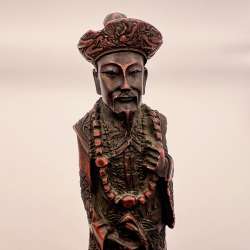 Tall Vintage Japanese Chinese Figure Figurine Statue Man Resin Collectible 9.4