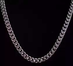 Real Sterling Silver Mens Boys Figaro Solid Chain 925 Italy
