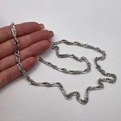 Vintage Sterling Silver 925 Women's Men's Jewelry Chain Necklace 19.3 gr