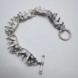 Vintage Women's Bracelet Jewelry, 925 Sterling Silver, Handmade 29,64g