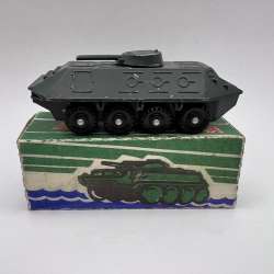 1975 Vintage USSR Retro Military Vehicle Toy Model Tank BTR Amphibious Metal