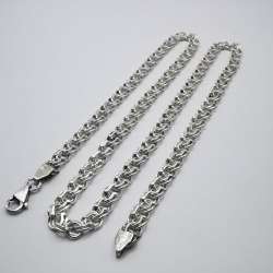 Vintage Unisex Statement Jewelry Chain, 925 Sterling Silver, Signature, 32g