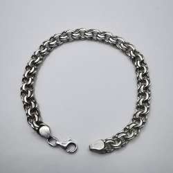 Vintage  Men's Bracelet Jewelry, 925 Sterling Silver, Handmade 21,35g