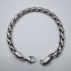 Vintage Unisex Bracelet Jewelry, 925 Sterling Silver, Handmade 12,89g
