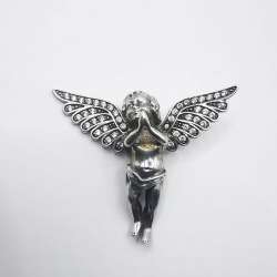 Vintage,Women's Angel Pendant 925 Sterling Silver,Jewelry,Zirconium ,Exclusive