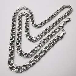 Vintage Unisex Statement Jewelry Chain, 925 Sterling Silver, Signature,  19,23g