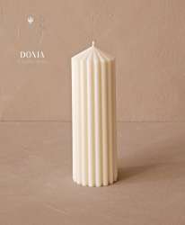 Soy Sculptured Pillar Candle Big candle