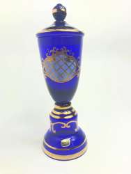 Antique High-quality Cobalt Blue Vase glass ornaments vintage decoration