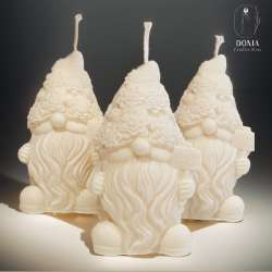 Santa Clause Natural soy candles Three