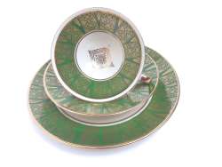 High-quality old collector Cup,  Green, Gold Rim & decor Winterling Marktleuthen
