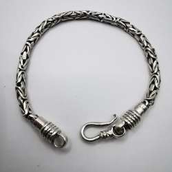 Vintage Unisex Bracelet Jewelry, 925 Sterling Silver, Handmade 17,03g