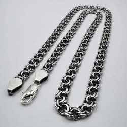 Vintage Unisex Statement Jewelry Chain, 925 Sterling Silver, Signature,  48,43g