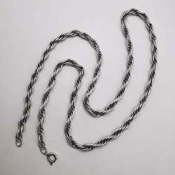 Vintage Unisex Statement Jewelry Chain, 925 Sterling Silver, Signature,  23,26g