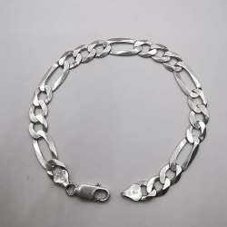 Vintage Unisex Bracelet Jewelry, 925 Sterling Silver, Handmade 13,87g