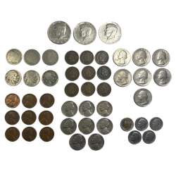 Lot Of 47 Coins Antique American Coins All Serially Sated And In Good Condition