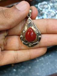 925 sterling silver gemstone pendant necklace antique jewelry for women