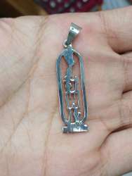 Ancient Egyptian cartouche pendant made of hieroglyphic silver 925, weight 3.5