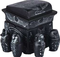 Canopic jars, ancient artifacts, Egyptian canopic jars, the four sons