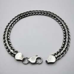 Vintage Chic Bracelet Jewelry, 925 Sterling Silver,Handmade   20,90g
