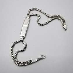 Vintage Chic Bracelet Jewelry, 925 Sterling Silver,Handmade   13,60g