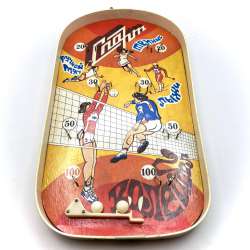 1980 Soviet Vintage Wooden Kids Toy Board Game Table Billiards Sport 11.8