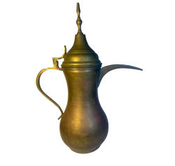 Antique Middle Eastern Arabic Brass Dallah Copper Coffee