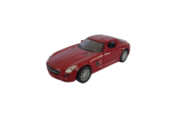 Vintage Small Red Car Toy Of Metal Handmade Mercedes-Benz Amg Model Souvenir
