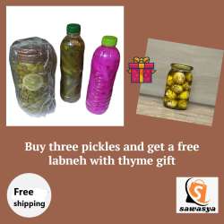 Tantalizing Pickled Delights Olives,Turnips, Cucumbers & FREE Labneh Gift