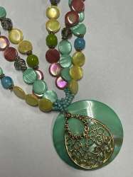 MULTI COLORED NECKLACE WOMEN FASHION JEWELRY MOTHERS LOVE KOHL'S