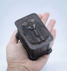 Exquisite antique King Tutankhamun jewelry box with high quality stone