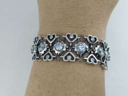 AMAZING 925 SILVER BRACELET WOMEN FASHION JEWELRY ELEGANT cubic zirconium STONE