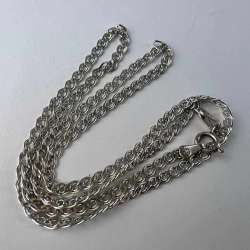 Vintage Sterling Silver 925 Women's Men's Jewelry Chain Necklace Signed 5gr