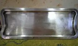 Vintage Tray Silver Plated Serving Platter Footed Heavy Rectangle Made In Israel