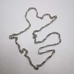 Vintage Fine Jewelry Chain, Star  875 Sterling Silver, Signed  10g