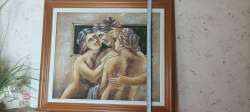 vintage Coloring an artistic painting that embodies the scene of women’s love fo