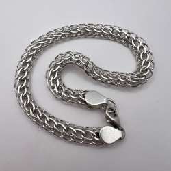 Nice Vintage Sterling Silver 925 Men's Jewelry Chain Bracelet Marked 8 gr