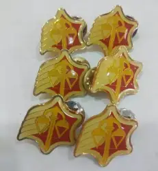 Rare Vintage 3 PCS Soviet Cufflinks Gilding Metal Men's Jewelry Pin Brooch 18 gr