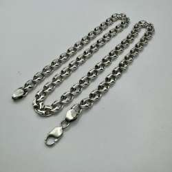 Vintage Beautiful  Jewelry Chain, 925 Sterling Silver, Signed  69.12g
