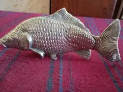 Vintage Silver Plated Fish Shaped Napkin Holder Letter Holder Beach House Decor