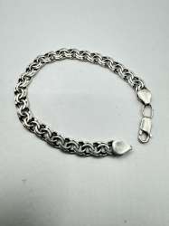 Vintage Beautiful Bracelet Jewelry, 925 Sterling Silver,Handmade   13,19g