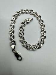 Vintage Beautiful Bracelet Jewelry, 925 Sterling Silver,Handmade   12,51g