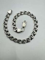 Vintage Chic Bracelet Jewelry, 925 Sterling Silver,Handmade   11,29g
