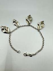 Vintage Beautiful Bracelet Jewelry, 925 Sterling Silver,Handmade   6,05g