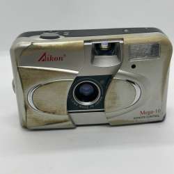 Aikon Mega-10 Used vintage Camera Needs Film& Batteries with Case