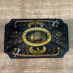 Gorgeous antique beetle jewelry box of ancient Pharaoh Tutankhamun